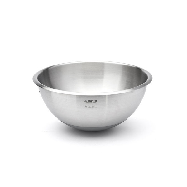 DE BUYER Stainless Steel Half-Spherical Bowl - 4 Sizes