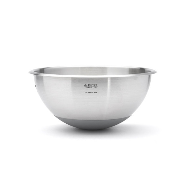 DE BUYER Stainless Steel Half-Spherical Bowl - 4 Sizes