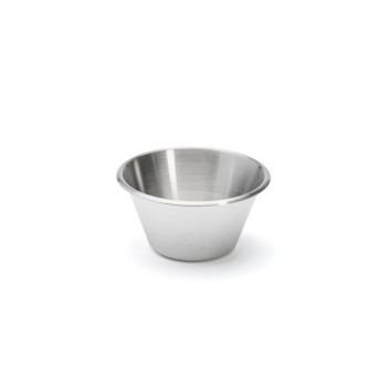 DE BUYER Conical Stainless Steel Bowl with Open Rolled Rim - 7 Sizes