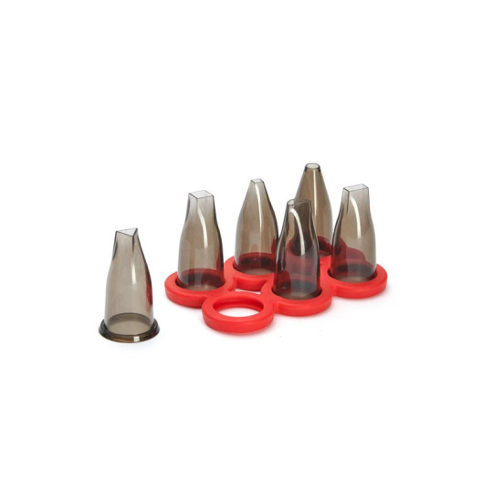 DE BUYER Set of 6 Geo tips for Le Tube