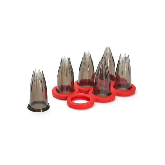 DE BUYER Set of 6 Fluted Piping Nozzles for Le Tube