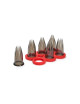 DE BUYER Set of 6 Fluted Piping Nozzles for Le Tube
