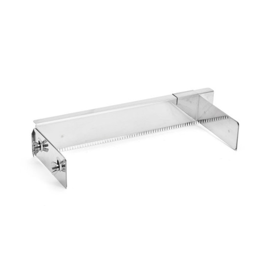 DE BUYER Pascal Adjustable Stainless Steel Cream Scraper with Double Cream Comb