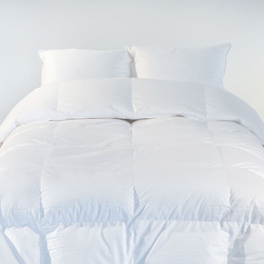 Temperate duvet in white duck down - Weight 250g/m2 - 4 sizes