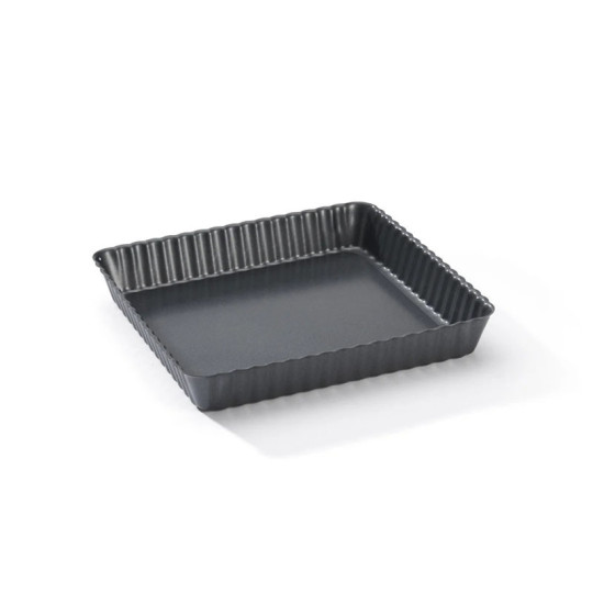 DE BUYER Square Tart Pan with Removable Bottom in Non-Stick Steel - 2 Sizes