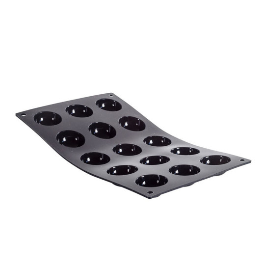 DE BUYER Moulflex mold, 15 mini half-spheres tray