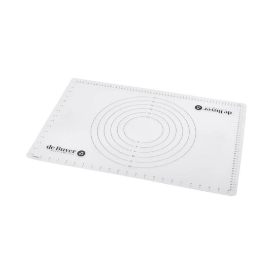 DE BUYER Non-Stick Silicone Baking and Prep Mat with Markings, 60x40cm