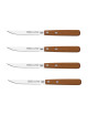 NOGENT Cherry Wood Chefs Table Steak Knife Set with 4 Knives