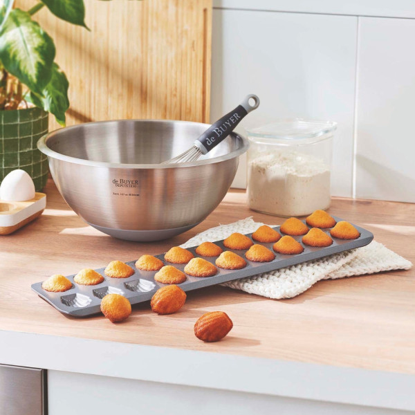 DE BUYER Non-Stick Steel 20-Mini Madeleine Pan