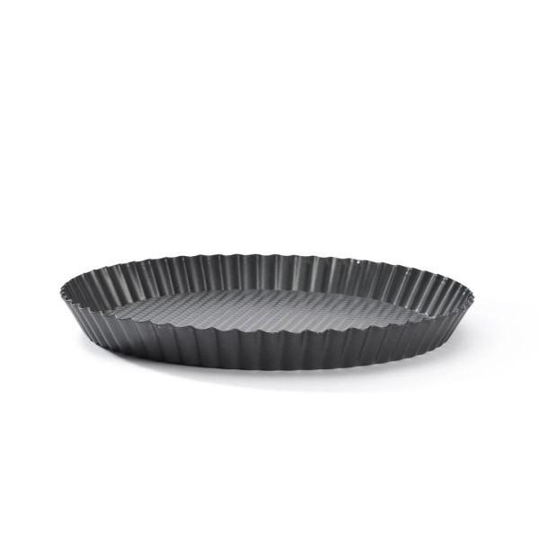 DE BUYER Round Fruit Tart Mold, Non-Stick Steel, 28cm