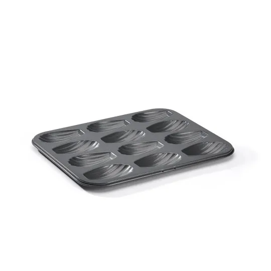 DE BUYER 12-piece non-stick steel madeleine pan