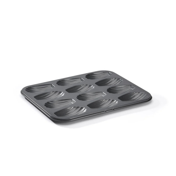 DE BUYER 12-piece non-stick steel madeleine pan