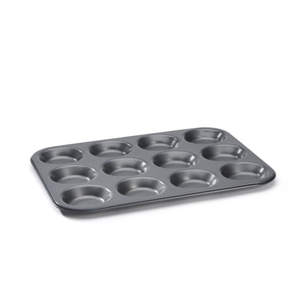 DE BUYER Non-Stick Steel 12-Tartlet Pan