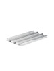 DE BUYER Perforated Baking Tray for 3 Baguettes in Stainless Steel