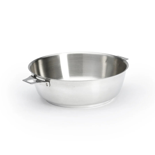 DE BUYER Milady 24cm Stainless Steel Domed Sauté Pan with Removable TWISTY Handle