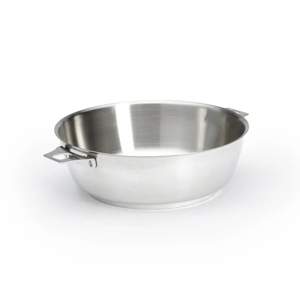 DE BUYER Milady 24cm Stainless Steel Domed Sauté Pan with Removable TWISTY Handle