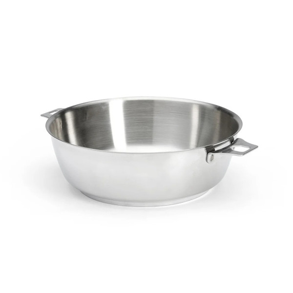 DE BUYER Milady 24cm Stainless Steel Domed Sauté Pan with Removable TWISTY Handle