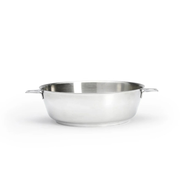 DE BUYER Milady 24cm Stainless Steel Domed Sauté Pan with Removable TWISTY Handle