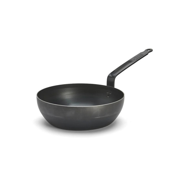 DE BUYER Blue Carbon Sauté Pan in Steel Sheet - 2 Sizes
