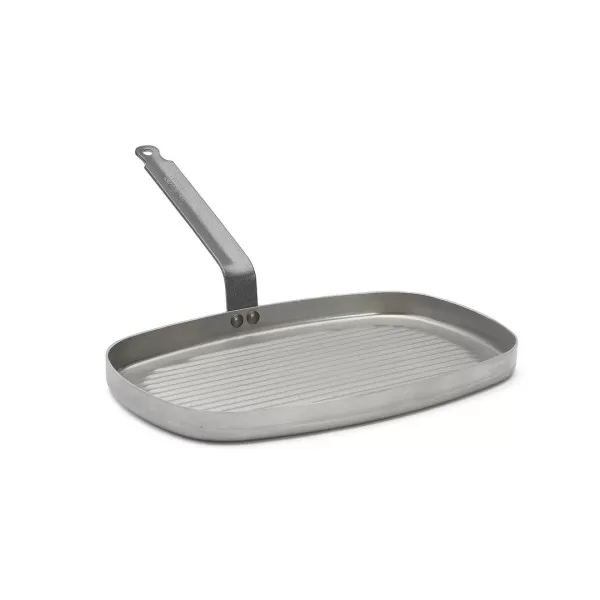 DE BUYER Carbone Plus Grill Pan in Sheet Steel