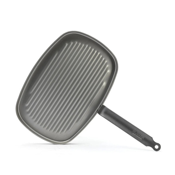 DE BUYER Carbone Plus Grill Pan in Sheet Steel