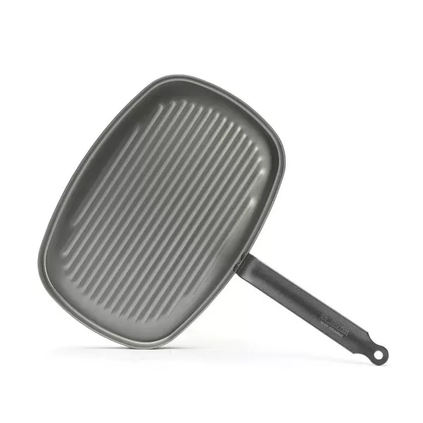 DE BUYER Carbone Plus Grill Pan in Sheet Steel