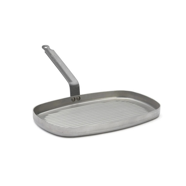 DE BUYER Carbone Plus Grill Pan in Sheet Steel