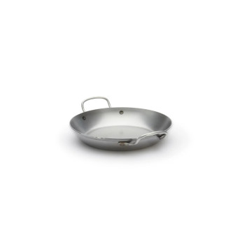 DE BUYER Carbone Plus Round 2-Handled Frying Pan in Steel Sheet - 6 Sizes