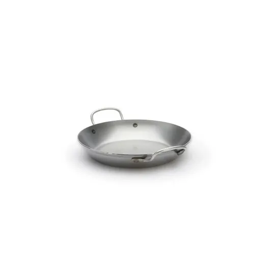 DE BUYER Carbone Plus Round 2-Handled Frying Pan in Steel Sheet - 6 Sizes