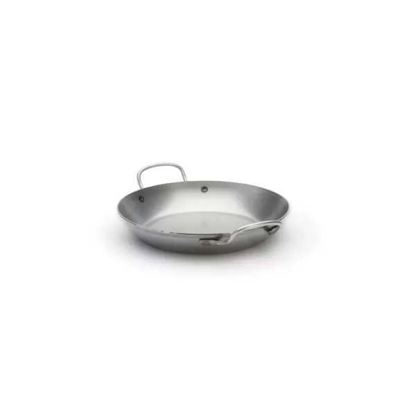 DE BUYER Carbone Plus Round 2-Handled Frying Pan in Steel Sheet - 6 Sizes