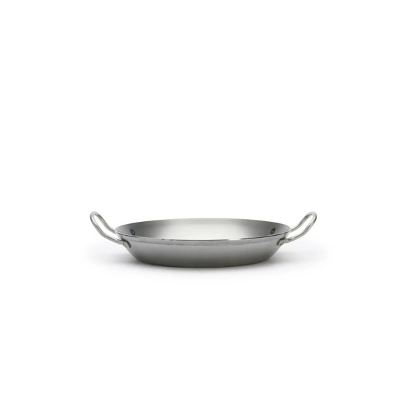 DE BUYER Carbone Plus Round 2-Handled Frying Pan in Steel Sheet - 6 Sizes
