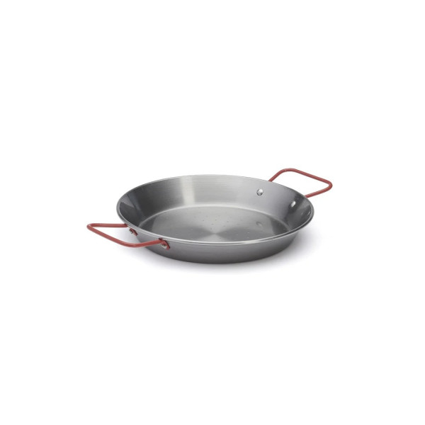 DE BUYER La Lyonnaise hammered-bottom paella pan in sheet steel - 4 sizes