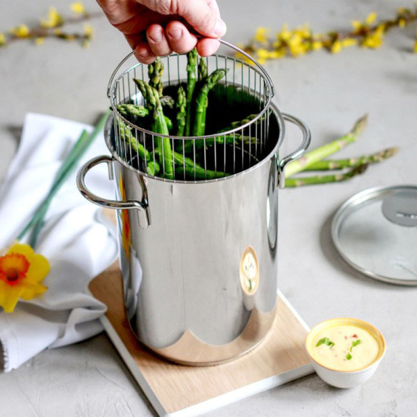 CRISTEL 16cm Stainless Steel Asparagus Cooker