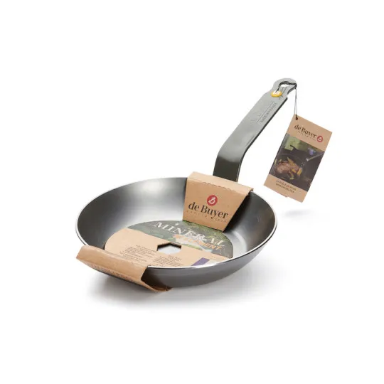De Buyer Mineral B steel frying pan - 6 sizes