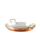 MAUVIEL Elégance Round Platter in Stainless Steel Copper - 2 Sizes