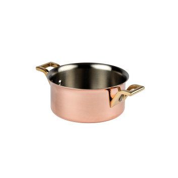 MATFER BOURGEAT Elégance Mini-Saucepan in Stainless Steel Copper, 9cm