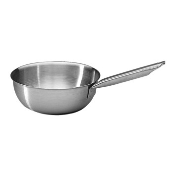 MATFER Tradition Flared Sauté Pan in Stainless Steel - 3 Sizes