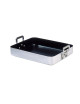 MATFER Classe Alu Non-Stick Aluminum Roasting Dish with Riveted Handles, 40cm