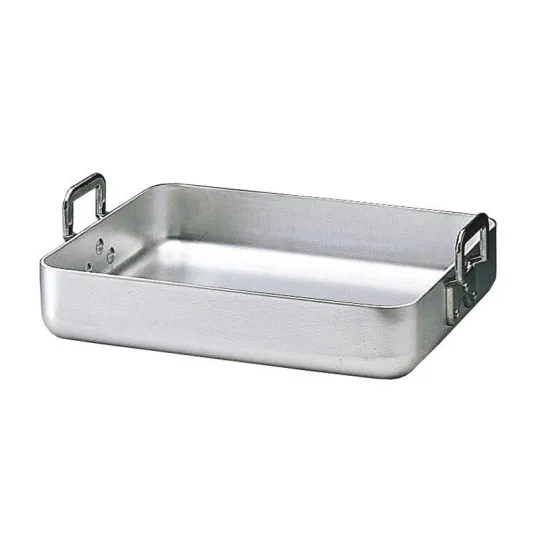 MATFER Class Alu Aluminum Roasting Dish with Riveted Handles - 6 Sizes
