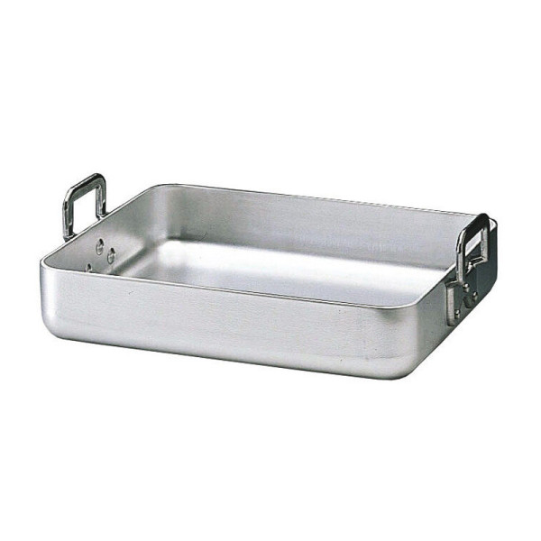 MATFER Class Alu Aluminum Roasting Dish with Riveted Handles - 6 Sizes