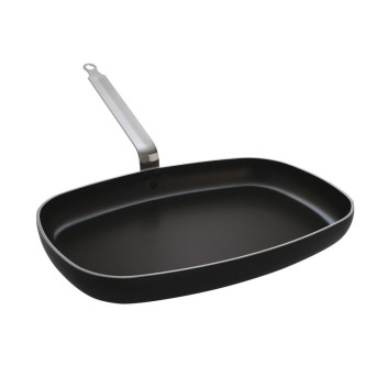 MATFER Chef Plus Non-Stick Rectangular Aluminum Frying Pan