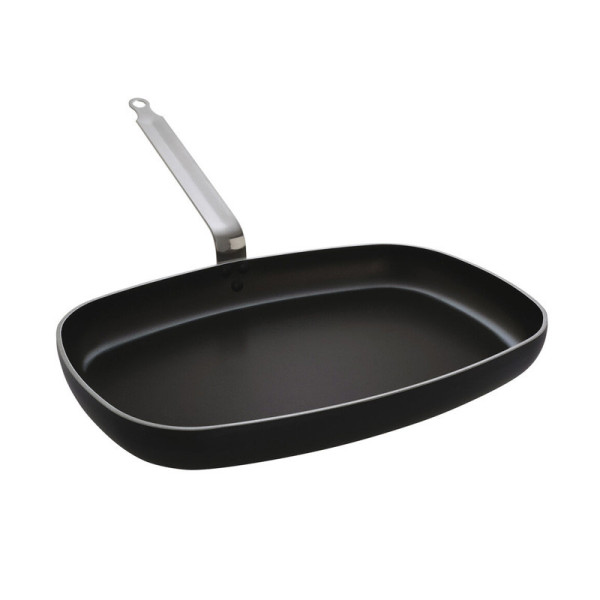 MATFER Chef Plus Non-Stick Rectangular Aluminum Frying Pan