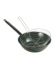 MATFER Enameled Sheet Metal Frying Pan with Basket, 24cm