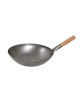 MATFER Chef Wok with Wooden Handle, 35cm Steel Sheet