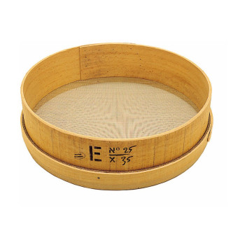 MATFER Wooden Sieve with No. 30 Stainless Steel Mesh, 35cm