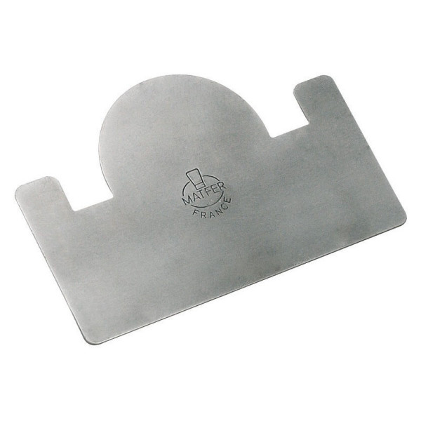 MATFER Stainless Steel Log Scraper 12x8cm for 8cm Gutters