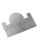 MATFER Stainless Steel Log Scraper 12x8cm for 8cm Gutters