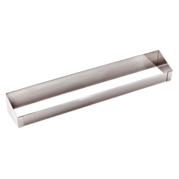 MATFER Inclined Log Frame in Stainless Steel, 56.5cm