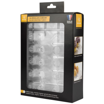 MATFER Box of 24 interchangeable Pastry Chef's Choice copolyester nozzles