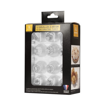 MATFER Box of 12 interchangeable Pastry Chef's Choice copolyester nozzles